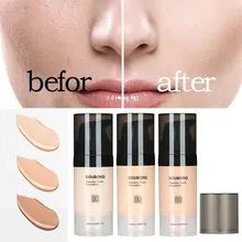 3 цвета, основа под макияж, крем, Профессиональная Матовая поверхность лица, жидкий консилер, крем, водостойкий, натуральная красота, косметика