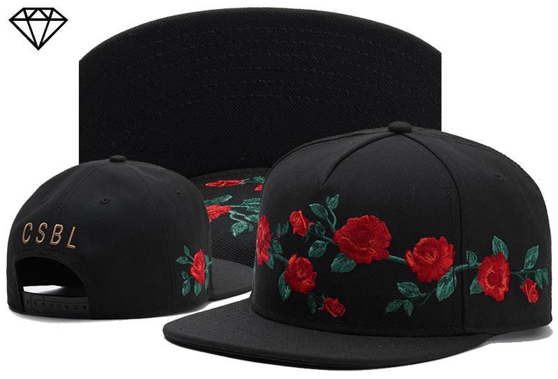 Алмазная черная вышивка CSBL кепки snapback кепки для мужчин и женщин для взрослых хип-хоп бейсболки CS