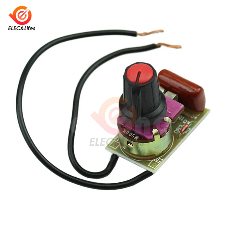 

100W dimmer dimming module DIY Kit For Arduino dimmer switch Light Board AC Motor Potentiometer Switching speed control module