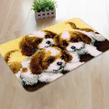 

Cartoon Latch Hook Kits for DIY Throw Rug Carpet Crochet Segment Embroidery Material Needlework Crafts