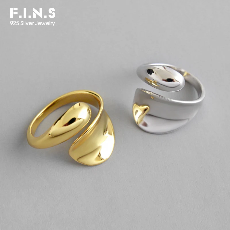 Модные кольца F.I.N.S для женщин уникальные из стерлингового серебра 2019 пробы