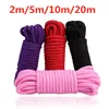 5m/ 10m/ 20m Cotton Rope Female Adult Sex products Slaves BDSM Bondage Soft Rope Adult Games Binding Rope Role-Playing Sex Toy 1