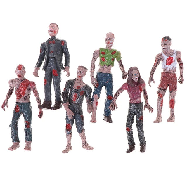 6pcs figures halloween zombie figures halloween miniatures Zombie