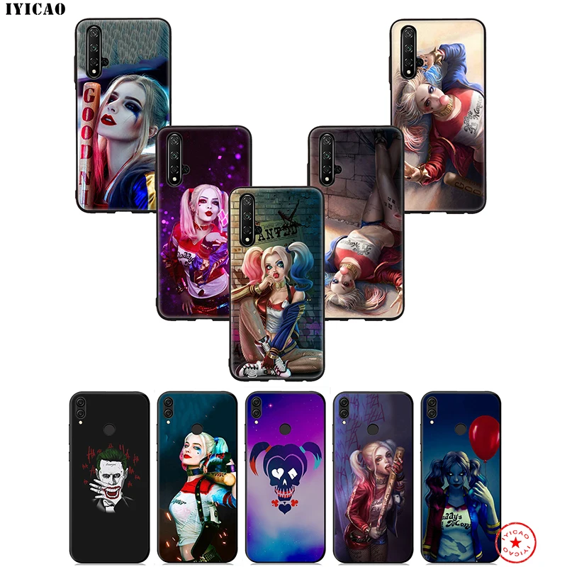 Harley Quinn отряд самоубийц мягкий чехол для Huawei Honor 20 10 9X 9 8C 8X 8 7X 7C 7A 6A Nova 5i 4 3i 2 2i Lite Pro View