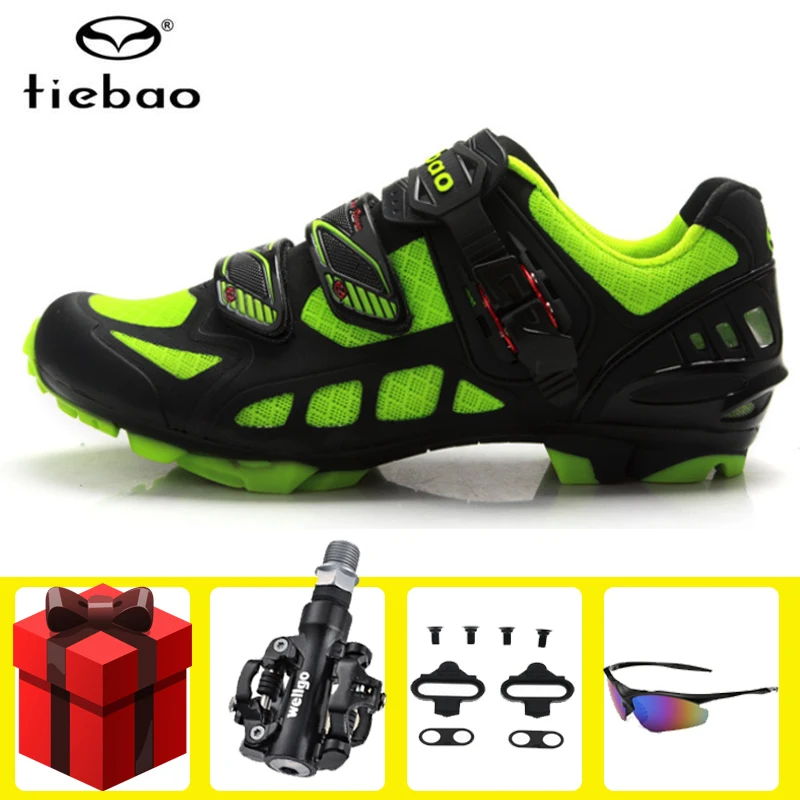 

Tiebao Cycling Shoes Men sapatilha ciclismo mtb Mountain Bike add SPD pedal Bicycle Resistant Self-locking men Sneakers