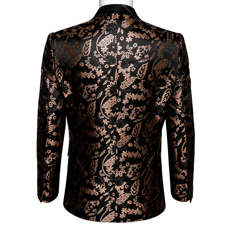 Italian Design Custom Made Tuxedo Jacket Groom Suits For Men Blazers Black Gold Floral Mens Suits 8 H661f47b1c2ec46cfa2bb5f68fd9f95dcz