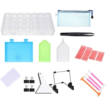 

24PCS/set Diamond Painting Tools Kit Dimmable A4 LED Light Tablet Pad for DIY Diamond Embroidery Painting Cross Stitch Tray glue