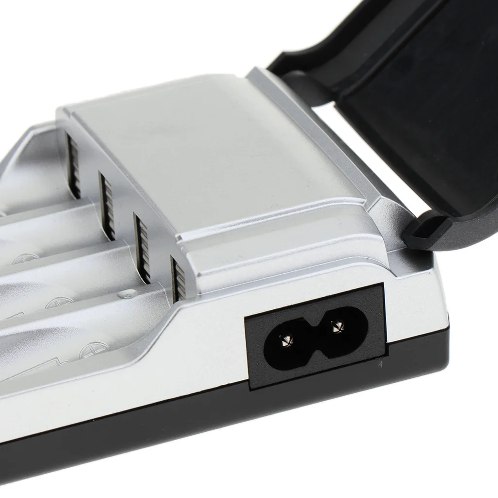 4 Slots LCD Battery Charger For AA/AAA Li-ion Rechargeable Batteries EU Plug