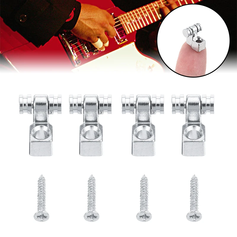 Rodillo de 4 piezas para eléctrica, cuerda de árbol, retenedor de cuerda, montaje, guía de árbol para guitarras eléctricas, accesorios|Partes y accesorios de guitarras| - AliExpress