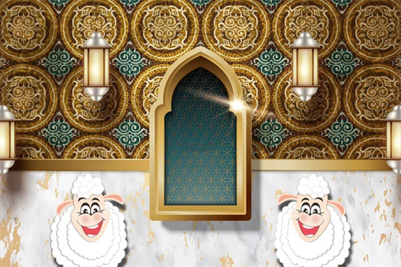 Ближний Восток Арабский исламский Национальный большой площади ковры Eid al-Adha гульбен фестиваль Декор напольный коврик для спальни гостиная кухня ковер