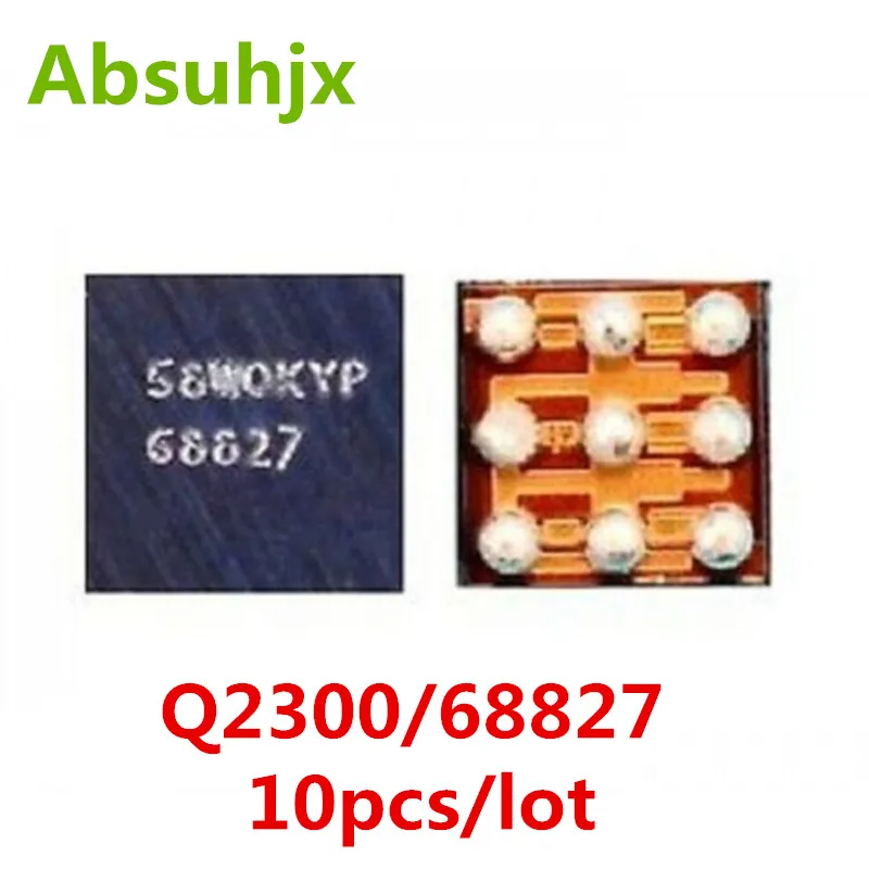 

Absuhjx 10pcs Q2300 68827 Charger ic for iPhone 6S 6SPlus Charging Chip 9Pin
