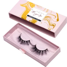 На заказ Симпатичные картонные накладные ресницы упаковочная коробка, крафт гофрированная картонная упаковочная коробка- PX2015