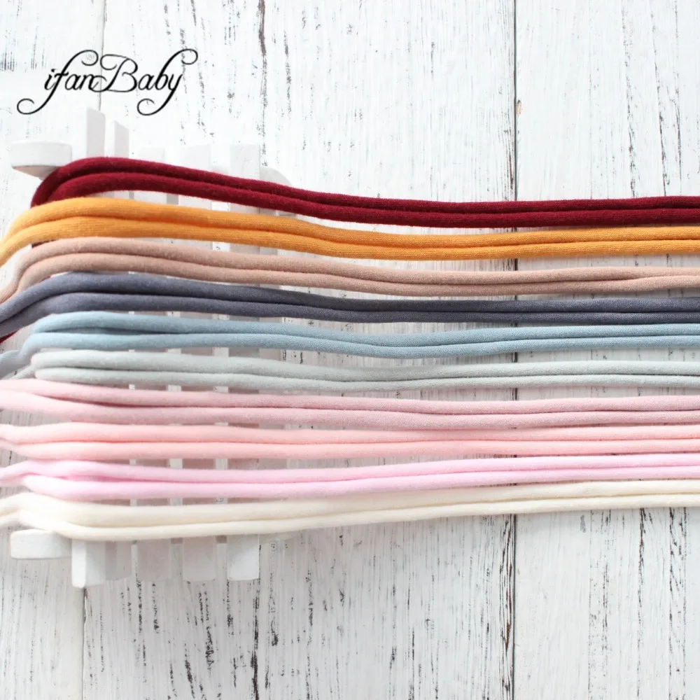 nylon headband back tie soft  elastic headband fit all kids girl adult hair accessories (2)