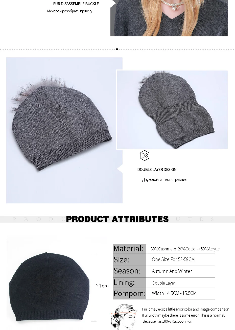 Зимние; вязанные; шерстяные кепки с двойной шерстяной головкой; теплые утолщенные импортные популярные женские шапки