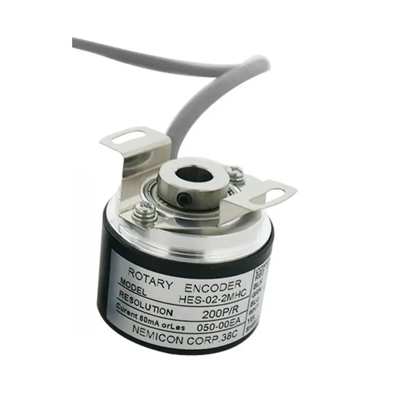 Encoder Measuring Wheel New NEMICON Encoder HES-02-2MD 2MHC 2MHT 6MM 8MM Hollow Shaft 2500PPR 1024PPR 1000PPR 360PPR Incremental Rotary Encoder
