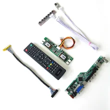 Для LM215WF1-TLA1/TLB1 LVDS 4CCFL 30Pin клавиатура+ пульт дистанционного управления+ инвертор HDMI VGA USB AV RF ЖК-панель монитор T. V56 привод карты комплект