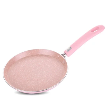 

24Cm(8 Inch)Frying Pan Pizza Pancake Non-Stick Pan Aluminum Pans Steak Frying Pot Gas Cooker Induction Cooker Pans Flat Frying P