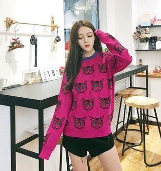 

europe style women sweater top quality student fashion girls