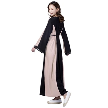 

Brand Fashion Muslim Dress Abaya Dress Robe Dresses Casual Kaftan Plus Size Robe Knitting Soft Vintage Dresses S-2XL