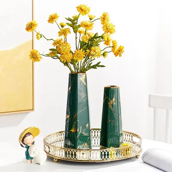 

Vases for the Wedding Ceremony Vases for Modern Flowers Ceramic Vase Golden Nordic Accessories home Decoration of the House of