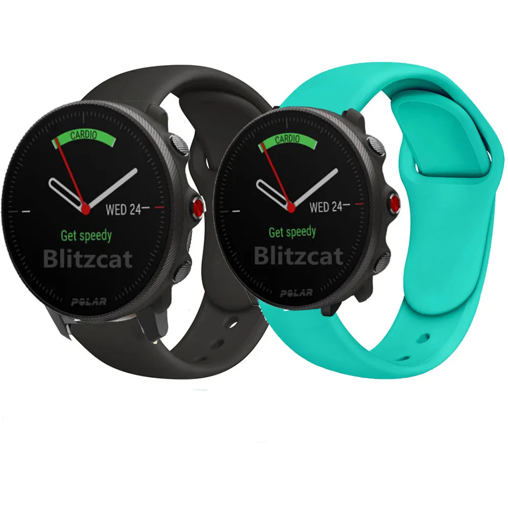 Силиконовый браслет для умных часов Polar ignite 2 / Vantage M2 мягкий спортивный ремешок