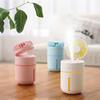

Portable 2 in 1 USB Fan Summer Cooling Tool Fiexible with Air Diffuser Adjustable Cooler With 400ml Water Box For Home Office