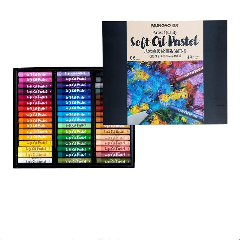 Mungyo 24/36/48 Colors Artists Quality Soft Oil Pastels Set MOPA Series Professional Art Supplies Drawing Set Art supplies