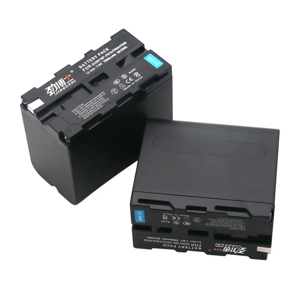2 шт 7 4 V 7900 мА/ч NP-F970 NP-F960 NP F960 F970 литийионный Аккумулятор для Батарея sony NP-F550 NP-F770