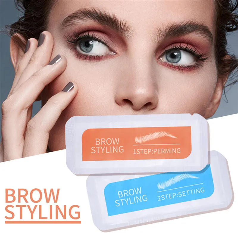 2Pcs Brows Lift Perming Kit 브로우 라미네이션 키트 Long Lasting Eyebrow 리프팅 메이크업