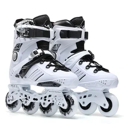 New Professional Adult Roller Skating Shoes 4 Wheel Inline Skates Roller Sneaker Slalom Speed Patines Free Skating Racing Skates
