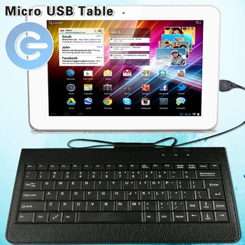 

Black USB Wired Keyboard for Gotab 10" GoTab GW10/10" GoTab X GBT10/9" GoTab X GT9X Tablet Slim Leather Keyboard+Bracket