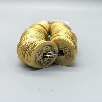 

Copper coins imitating antique copper coins Fangkou copper coins Qianlong Tongbaodi coins 1 string of 200