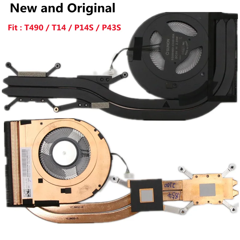 New Original SWG Dis CPU Cooler Cooling Fan Heatsink For Lenovo ThinkPad T490 T14 P43S P14S Gen1 Laptop 01YU186 01YU187 01YU188