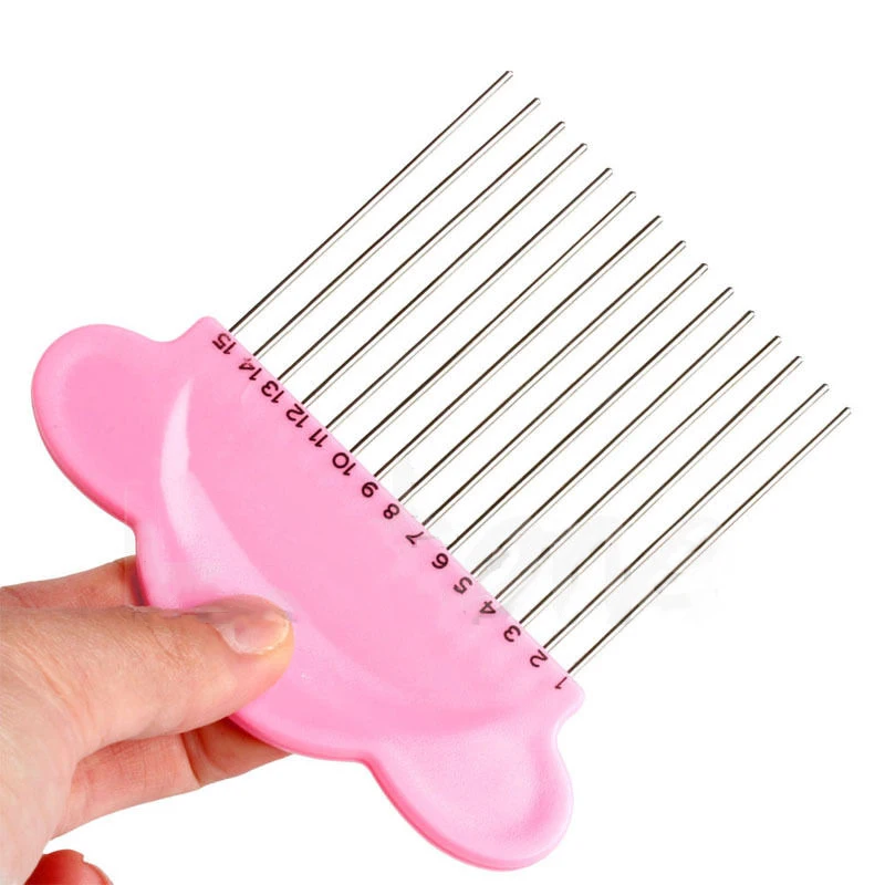 

1pc Multi-use Plastic Pink Cloud Paper Quilling Comb Holder for Origami Carding Art DIY Handmade Knitting Quilling Craft Tools