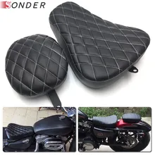 Для Harley Sportster XL 1200 883 72X48 XL883 2004- чехол для сиденья водителя задняя пассажирская Кожаная подушка