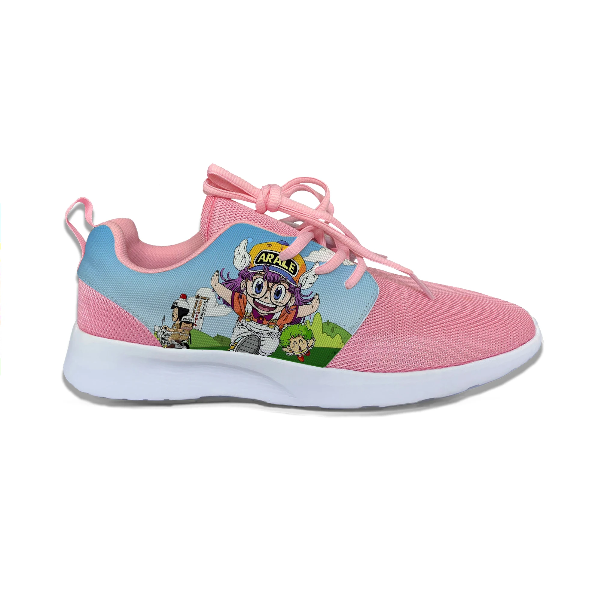 Arale3 Аниме Arale Dragon Ball Z Горячая милые Kawaii забавные детские спортивные кроссовки повседневные дышащие кроссовки с 3D принтом для мальчиков и девочек - Цвет: Arale3