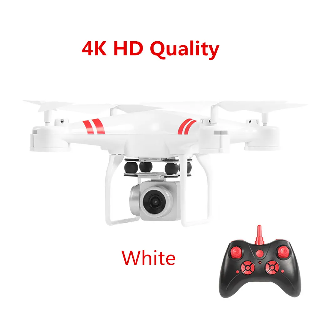 White 4K Дрон 4k камера HD Wifi Трансмиссия fpv Дрон с воздушным давлением фиксированная высота четырехосный Самолет rc вертолет Дрон с камерой - Цвет: White 4K