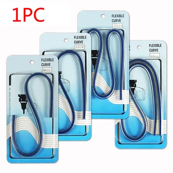 

30cm 40cm 50cm 60cm DIY Manual Drafting School Maths Soft Drawing Tool Flexible Curve Ruler Office Flectional Tailors Easy Read