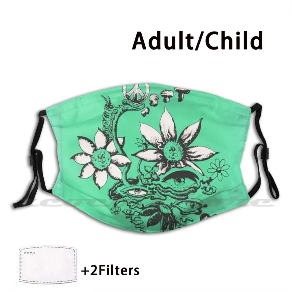 

Talking Terps Custom Pattern Washable Filter Pm2.5 Adult Kids Mask G59 Ftp 666 Smoke Weed Blaze