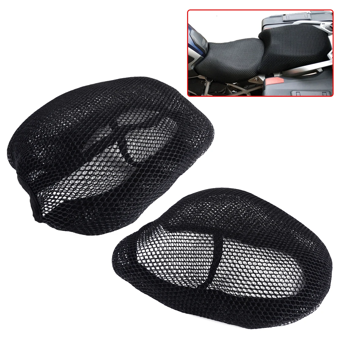 

DWCX Prevent Bask Heat Insulation Breathable Motorcycle Seat Cover Cushion fit for BMW R1200GS ADV 2013 2014 2015 2016 2017 2018