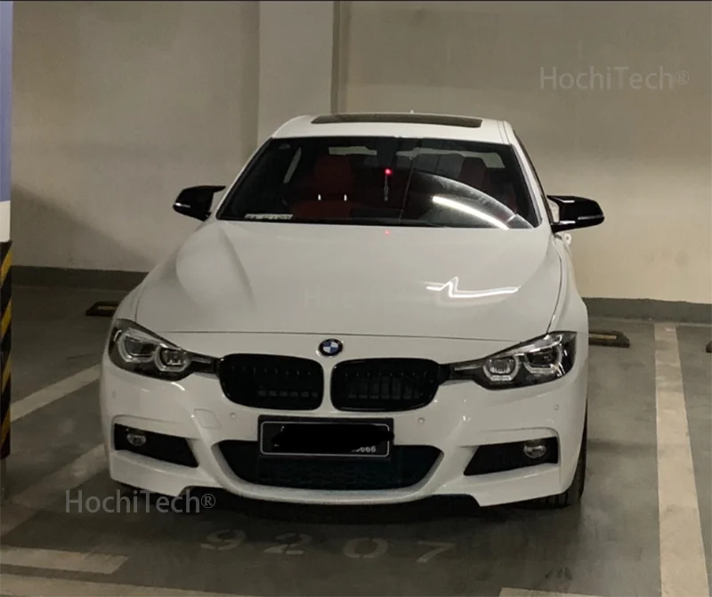 Для BMW 3 серии F30 F31 Sedan& Touring 2012-up заменить оригинальное покрытие для зеркала автомобиля M4 внешний вид яркий черный зеркальный чехол