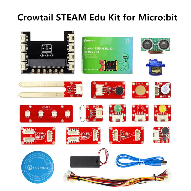Elecrowtail паровой обучающий стартовый набор для Micro: bit Обучающий программирования