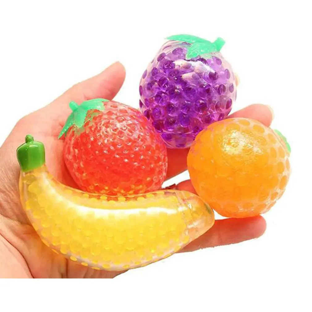 Balle anti-stress ananas - Squeeze ball avec Orbeez - 3 pièces