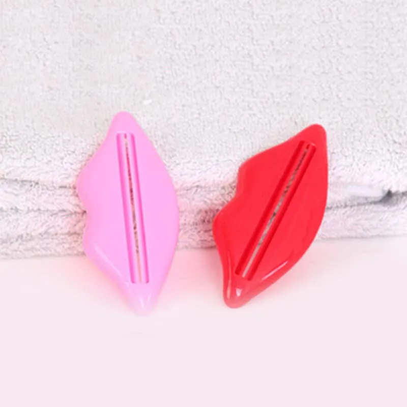 1PC Hot New Toothpaste Tube Squeezer Sexy Hot Lip Kiss Bathroom Tube Squeezer Dispenser Cream Squeezer Color At Random 93 x 42mm
