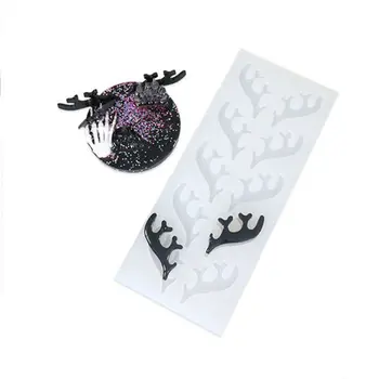 

Lovely Antlers Pendant Hairpin Earrings Mold Deer Horn Epoxy Resin Silicone Mold