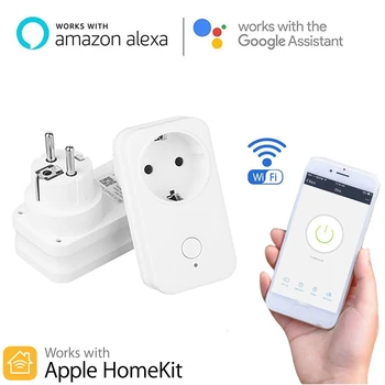 

Smart Home WIFI Switch Smart Socket for Apple Homekit ALexa Echo Google Home EU US Adapter Siri Voice Remote Control Vstarcam