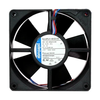 

Germany ebmPAPST 4312/17T 4312/17V 12V 380mA 4.6W 120*120*32MM axial fan