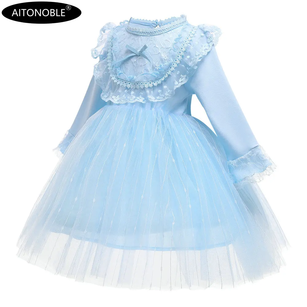 Aitonoble New Costume Christmas Dress Girl's Dress Children Skirt Cosplay Christmas For Girls With a Gift Bag