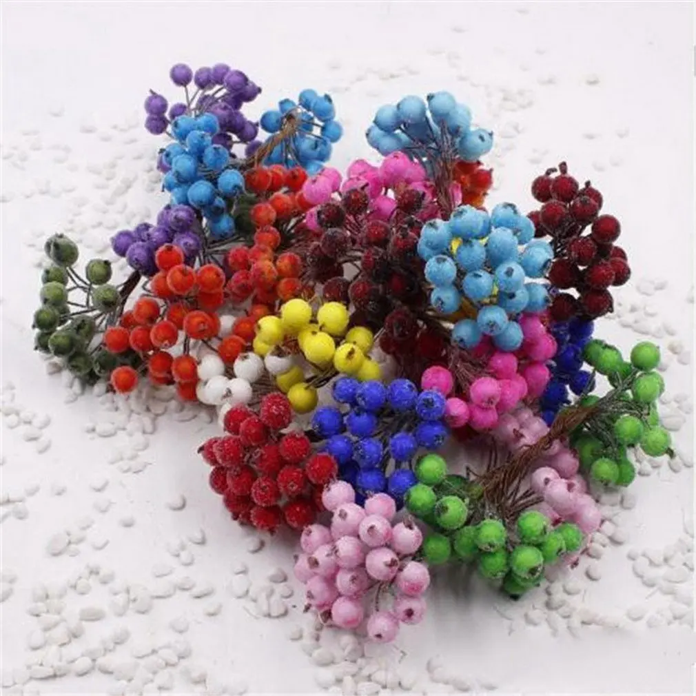 40 шт. Рождественский праздничный пенный матовый фруктовый искусственный ягодный