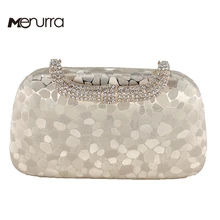 Вечерняя сумочка-клатч с бриллиантовым зажимом, вечерние, свадебные, хрустальные клатчи, Сумочка через плечо для женщин, роскошная сумка на плечо на цепочке, стразы